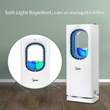 Intelligent Remote Control Leafless Air Conditioning Fan Physical Mosquito Repellent Room Temperature Display Air CirculationFan