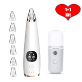 Face Blackhead Remover Vacuum Pore Ance Pimple Removal Cleaner Ultrasonic Skin Brush Cleaning Tool Suction Beauty For Women men