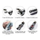Electronic Acupuncture Pen Pain Relief Therapy Massage Handheld Pen Acupuntura Body Head Leg Muscle Tool can CSV