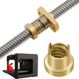 T8 Anti Backlash Nut Elimination Brass Nuts for Upgrade Ender 3 CR-10 / Tornado/Clone 8mm 3D Printer Accessory