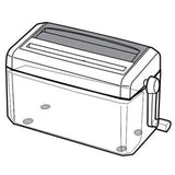 A4 Mini Portable Hand Paper Shredder 3-in-1 Household Manual Shredder Document File CD Credit Card Cutting Machine Tool for Home