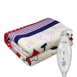 Blankets Heated Blanket 220 V 2 Body   Electric Blanket Small Printed Manta Electrica Bed Warmer Pad