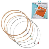 Orphee 1 Set QA140 medium Acoustic Guitar Strings &amp; 1 Set VX120 Bass Strings 040-100 Nickel Alloy Vigorous Tone Strings