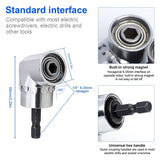 6Pcs Angle Screwdriver Drill Attachments 105° Angle Screwdriver Attachment Adapter 1/4 Hex-Shank Drill Extension Holder