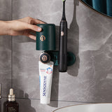 Luxury Electric Toothbrush Holder Wall-Mount Toothbrush Toothpaste Tooth Cup Traceless Organizer Stand Bathroom Accessories