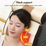 6 Modes Relaxation Massage Pillow Vibrator Shoulder Back Whole Body Heating Kneading therapy pillow shiatsu Neck Massager