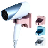 Hair dryer holder Bathroom Equipment Wall-mounted No Drilling Bathroom Organizer  Storage Shelf Stand For Bathroom Accessories
