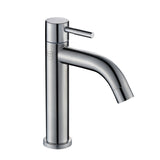 Bathroom Washbasin Faucet Small Single Handle Sink Tap Chrome Brass Single Hole Cold Water Tapware
