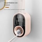 Automatic Toothpaste Squeezing Device Set Suction Wall Hanging Toothbrush Storage Rack Lazy Toothpaste Squeezing Artifact