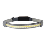 New COB Light Soft Light Night Running Small Headlamp USB Charging Flood Light camping Headlight fishing light Double switch