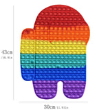 1PC Fidget Toys Bubble Antistress Board Children Adult Party popetes Game Sensory Squishy Dimple Reliever Anti Stress brinquedos