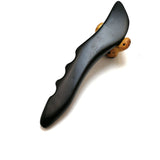 Black Bian Stone Gouache Scraper Massage Stick Knife Shape Body Point Meridian Massager Physical Therapy Gua Sha Beauty Tool