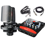 TAKSTAR SM-18 And ICON Upod Pro Condenser Microphone &amp; USB Audio Interface Sound Card Kit , For Live Broadcast/Studio Recording