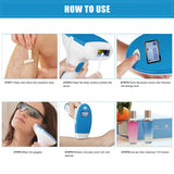 M3 Laser Hair Removal Equipment Ipl Laser Hair Removal 500,000 Flashes with 3 Functional Lamp