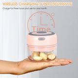 DIOZO Mini Garlic Whisk Multifunctional Food Mixer Electric Green/White/Pink Kitchen Aid Mixer Blender USB Rechargeable Portable