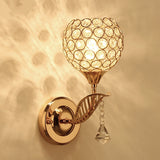 E27 Modern Creative Crystal Wall Light Living Room Corridor Balcony Lamp 220V Wall Sconce Crystal Light For Home Ligting
