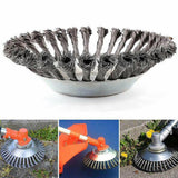 6/8 Inch Grass Trimmer Cutter Head Manganese Steel Wire Wheel Lawn Mower Removal Weeding Grass Head Garden Weed Moss Fixing Kit
