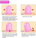 7pcs/Set Silicone Anti Cellulite Cup Vacuum therapy Body Pain Relief Massage Jars Anti Cellulite Manual Suction cup Cupping kits