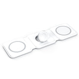 3 In 1 Foldable Magnetic Wireless Charger For Iphone 13 12 11 Pro Max X Portable Wireless Charger For Apple Watch