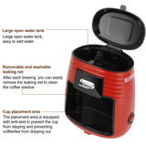 0.25L 450W Full Automatic Coffee Machine With Double Cup Drip Coffee Maker Tea Making Portable Coffee Maker Multipurpose