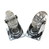 Transparent PU Caster Mute Universal Heavy Duty Furniture Wheel For Children's Car Office Chair Swivel Casters