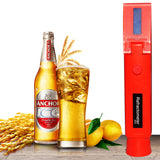 Portable Alcohol Detector Refractometer 0-80% V/V Liquor Alcohol Content Meter Tester ATC Alcoholometer meter wine 4 Color40%off