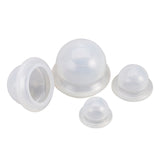 4pcs Silicone Medical Vacuum Massage Cupping Massaging Tools Body Facial Therapy Cupping Cups (Transparent)