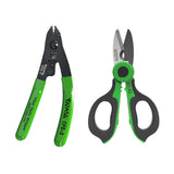 Handheld TAWAA KS-K2 Fiber Optic Kevlar Scissors Fiber Optic Kevalr Cutter Stainless Steel Scissors with 3 Holes Fiber Stripper