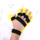 1PC Finger Splint Board Stroke Hand Fracture Fixation Support Brace for Tendinitis Sprain Arthritis Dislocation (Yellow Left Han