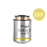 Microscope Achromatic Objective Lens INFINITY PLAN DIN 4X 10X 20X 40X 100X  For Biological Microscope High Definition