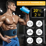 Abs Muscle Trainer Belt for Women Men,Upgrade No Need Replace Pad Abs Workout Equipment 6 Modes 15 Intensity Levels