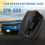 STR-525 Car Radar Detector English Russian Thai Voice Vehicle Speed Warning