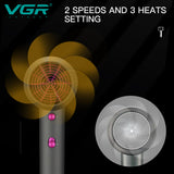 Fashion salon Professional hair dryer blow hot cold air speed adjust with Nozzles Hair Styling Tool 220-240v Voltage EU plug