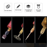 USB Multi-fonction Household Manual DIY Electric Drill Pearl Bodhi Punching Tool 0.8~1.2mm Clamping Ranges Utility Drill Tool