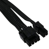 5Pcs ATX CPU 8 Pin Male to Dual PCIe 2X 8 Pin (6+2) Male Power Adapter Cable for Corsair Modular Power Supply(63cm+23cm)