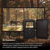 Wi-Fi off-road camera 20MP CMOS motion sensor ultra-night vision distance hunting camera suitable for wildlife monitoring