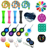 TOP Popits Children Fidget Toys Fidget Toys Set 30 Pack Sensory Toys Set Toys For Reducing The Stress And Anxiet simple dimple