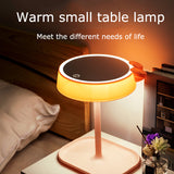 Espelho de maquiagem de gato rosa com espelhos led espelho de pé espelho de mesa de luz ajustável espelho de vaidade de tela de