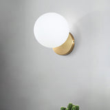 Nordic Led Wall Moon Lamp Iron Modern Decorative Stairs Led Light Home Bedside Round Glass Wall Lights Wood Applique Murale E27