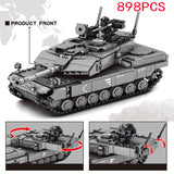 Germany World War 2 II Military Army War Series Building Blocks Main Battle Weapon 2a7 Tank Arms Figures Bricks Model Kids Toys