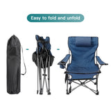Fishing Chair Camp Chair Folding Beach Picnics Camping Chair Portable Adjustable Reclining Bed Nap Chair with Removable Footrest
