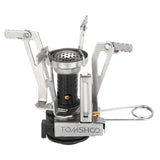 TOMSHOO 114g Super Light Canister Stove Ultralight Mini Camping Oven Stove Outdoor Picnic Portable Folding Stove Burners