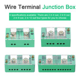 60A 600V Portable Junction Box Household Multifunctional Wire Splitter Wire Terminal Junction Box with 2 Copper Lugs