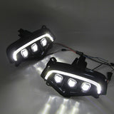 2 Pieces LED Drl Daytime Running Light, Acrylic, W/  Lamps, Fog Lights, Fit   Replacement Easy to Install