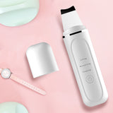 Ultrasonic Skin Scrubber Spatula Facial Cleaner Peeling Massage Spa Tool MH88