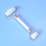 Natural White Jade Crystal Roller Stone Massage Body Eye Anti-Wrinkle Ascending Facial Skin Reduce Cellulite Health Care Tool
