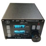 USDX SDR Transceiver All Mode 8 Band Receiver HF Ham Radio QRP CW Transceiver Built-In ATU-100 Antenna Tuner Dual OLED