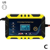 Digital Car Battery Charger Fully Automatic Repair Charge For Car Motorcycle SUV Stea Battery Charger 6A 12V Fully Automatic