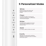 Electric automatic rechargeable  sonic IPX7  Waterproof toothbrush 5 Models with 2 Brush 3 Color