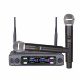 K2 Wireless Microphone Handheld Dual Channel Uhf Fixed Frequency Dynamic Mic For Karaoke Wedding Party